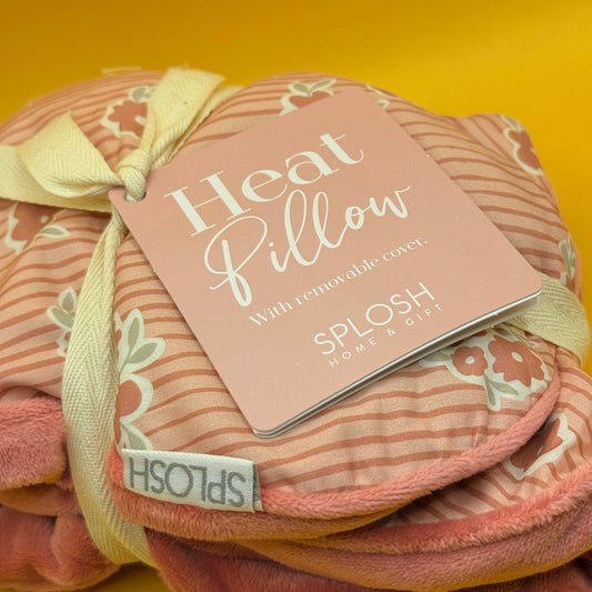 Splosh Floral Heat Pillow with Removable Cover