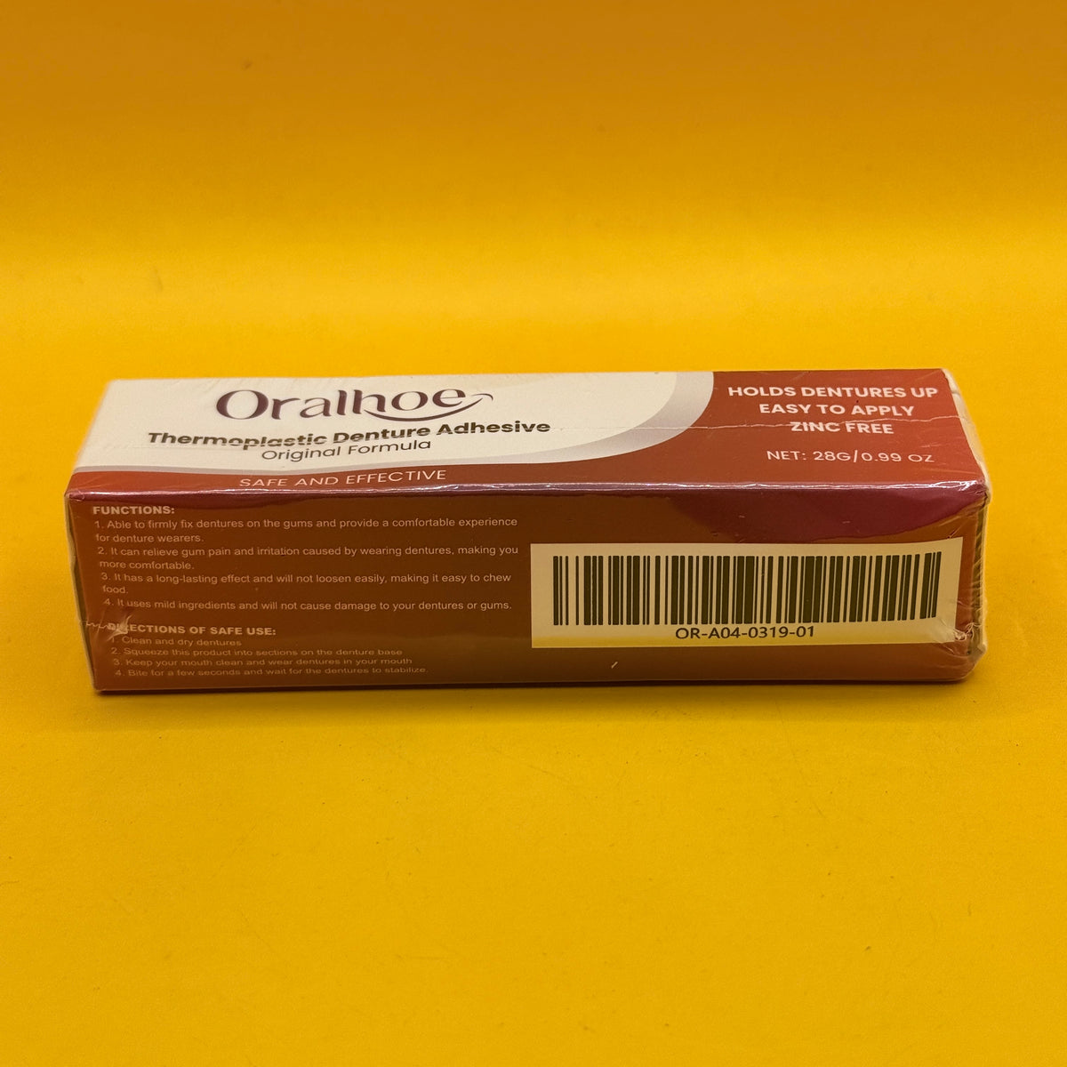 Oralhoe Thermoplastic Denture Adhesive 28g