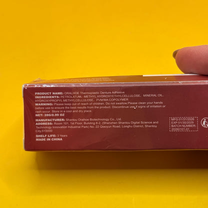 Oralhoe Thermoplastic Denture Adhesive 28g