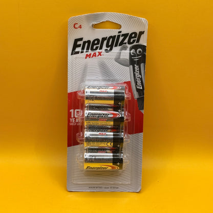 Energizer Max C Alkaline Batteries 4 Pack