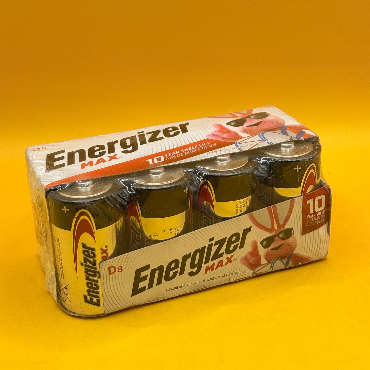 Energizer Max D Alkaline Batteries 8 Pack