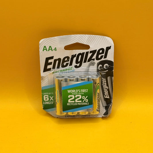 Energizer Recharge Extreme AA Batteries 4 Pack