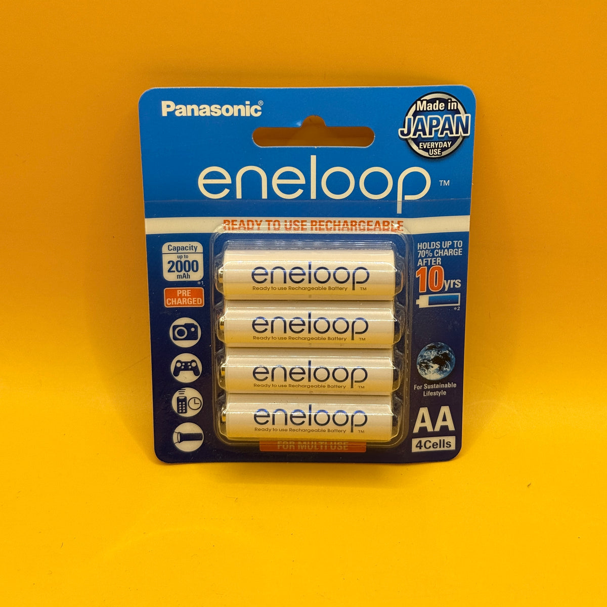 Panasonic Eneloop AA Rechargeable Batteries 4 Pack