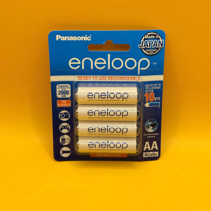 Panasonic Eneloop AA Rechargeable Batteries 4 Pack