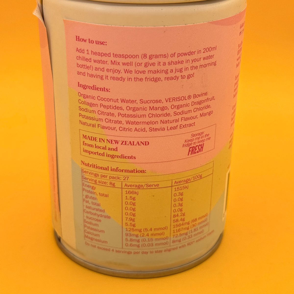 Mammas Milk Bar Watermelon Mango Crush 220g