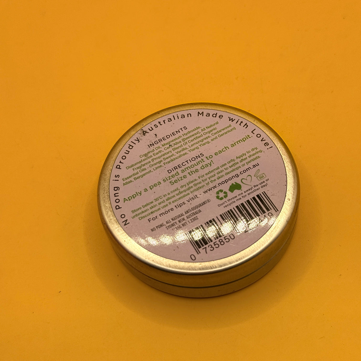 No Pong Bicarb Free Anti Odourant Original 35g