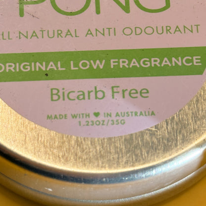 No Pong Bicarb Free Anti Odourant Original 35g