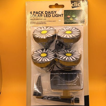 Click Daisy Solar LED Lights 4 Pack