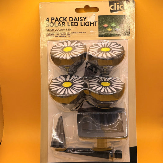Click Daisy Solar LED Lights 4 Pack