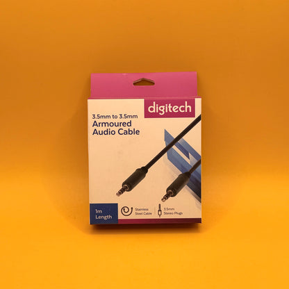 Digitech Armoured 3.5mm Audio Cable 1m