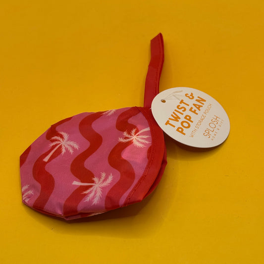 Splosh Summer Chill Twist & Pop Fan with Pouch