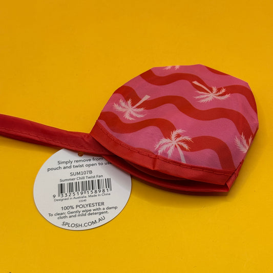 Splosh Summer Chill Twist & Pop Fan with Pouch