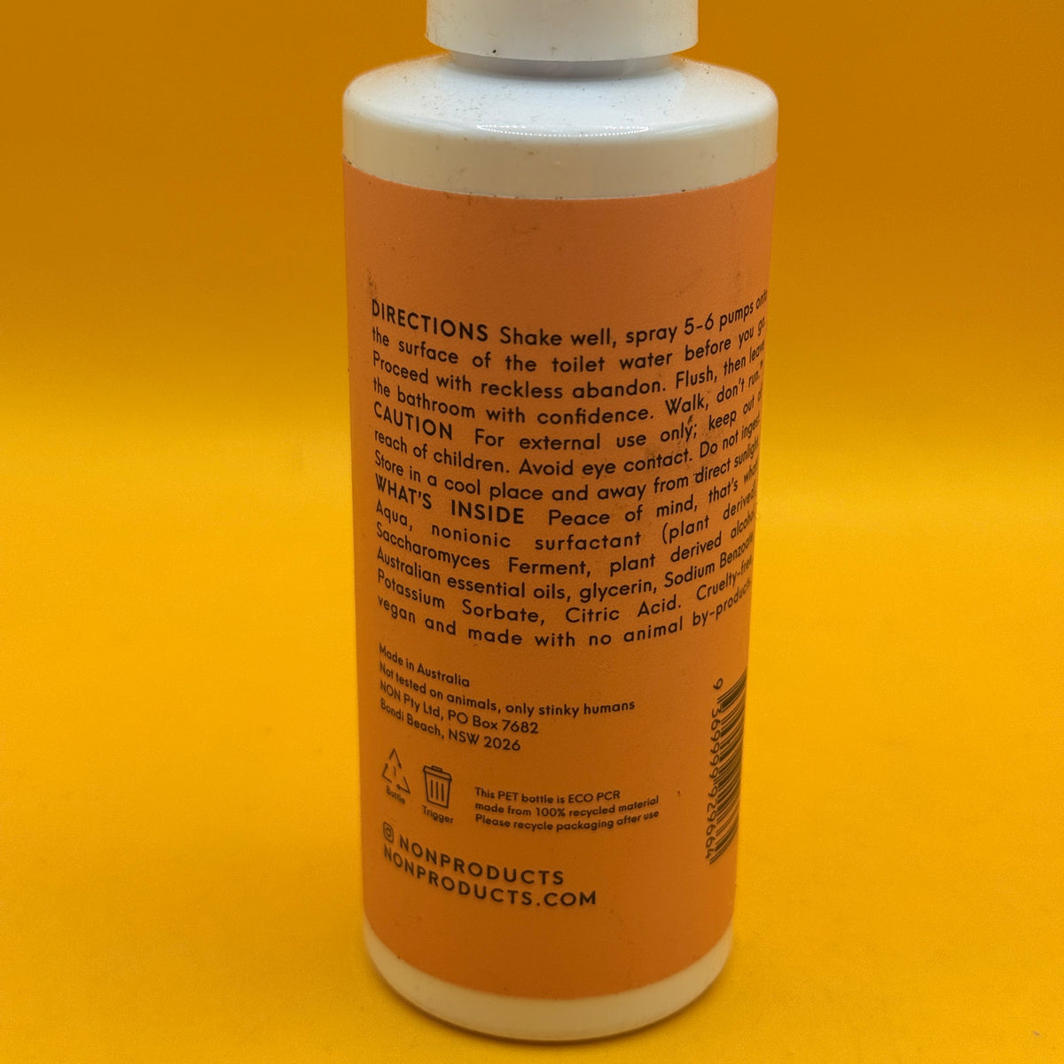 NON Pre Poo Spray Lemon & Myrtle 125ml