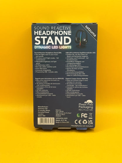 Satzuma Sound Reactive LED Headphone Stand