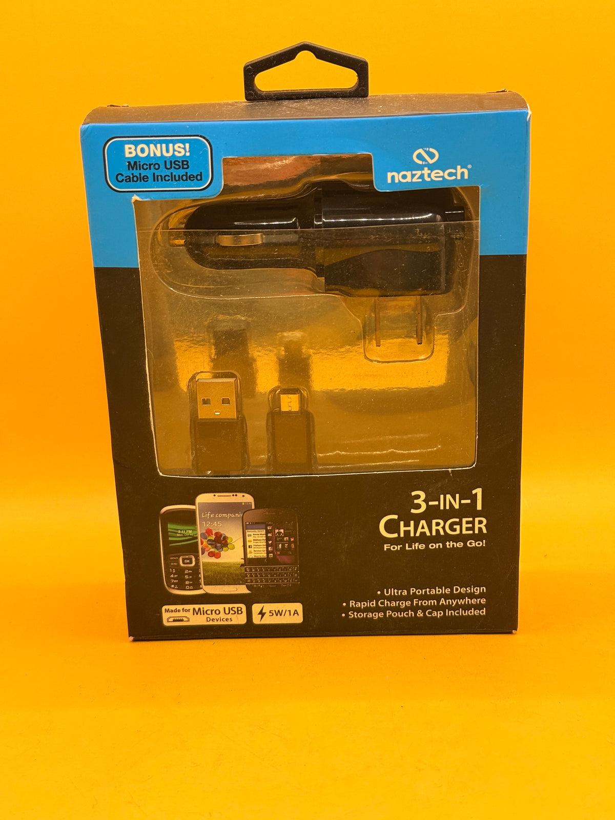Naztech N300 3-in-1 Micro USB Charger Kit