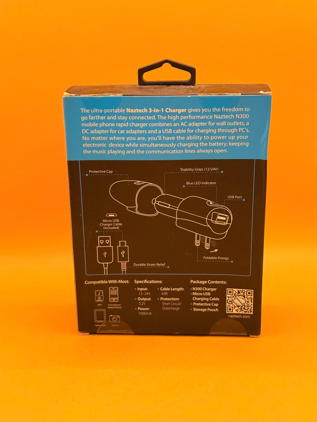 Naztech N300 3-in-1 Micro USB Charger Kit