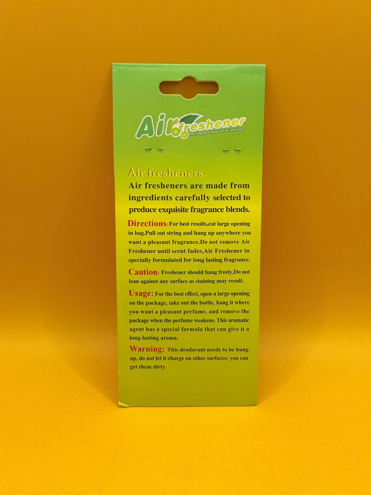 Auto Shine Lemon Hanging Car Air Freshener
