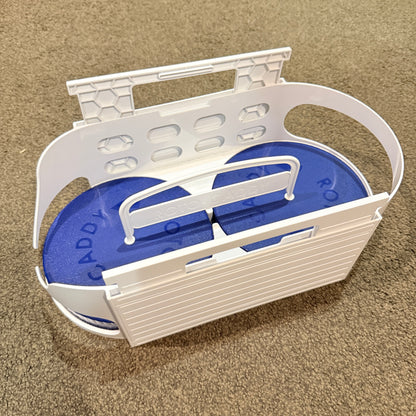 Roto-Caddy Swivel Cupboard Organiser White and Blue