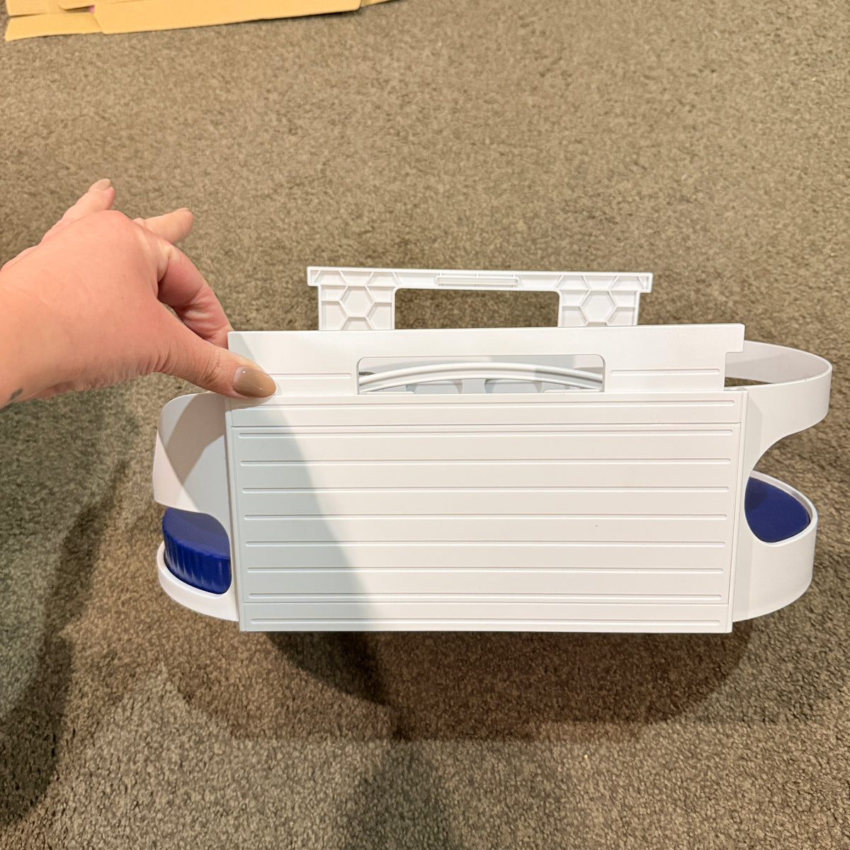 Roto-Caddy Swivel Cupboard Organiser White and Blue