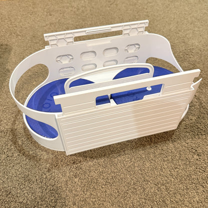 Roto-Caddy Swivel Cupboard Organiser White and Blue