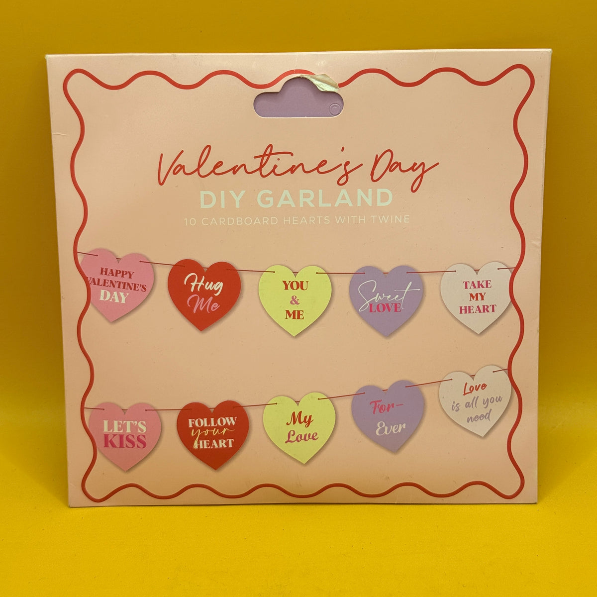 Valentine's Day DIY Heart Garland Kit 10 Piece