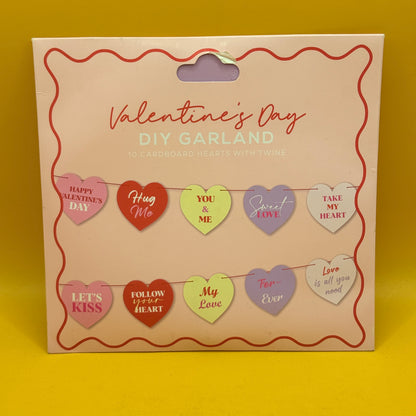 Valentine's Day DIY Heart Garland Kit 10 Piece