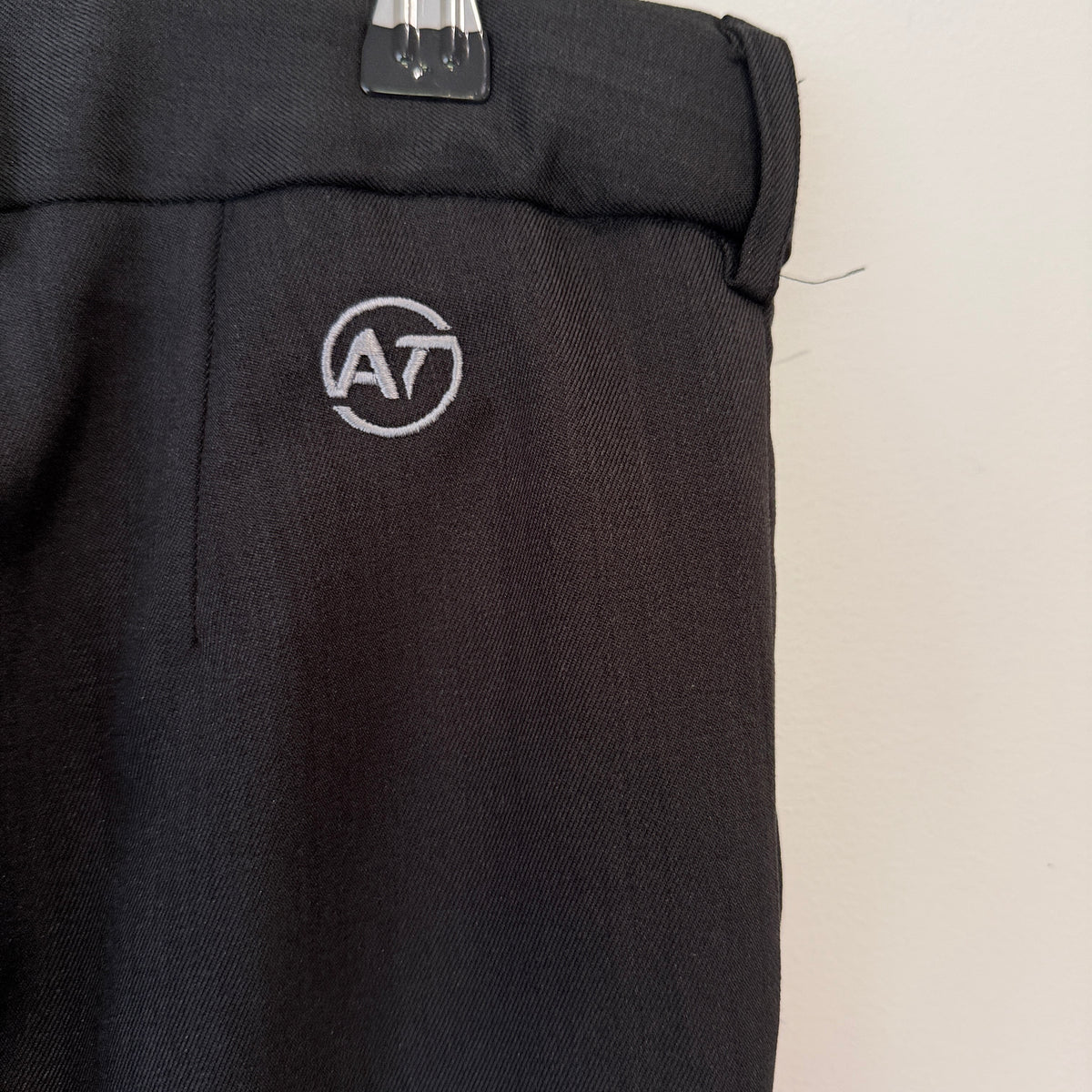 Biz Corporates Cool Stretch Black Suit Trousers with AT Transport Embroidered
