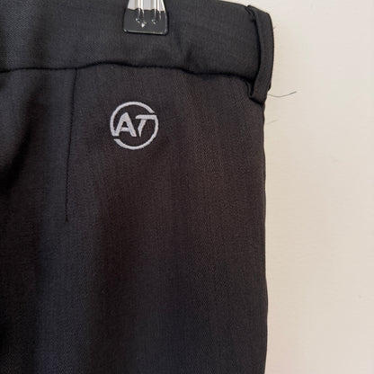 Biz Corporates Cool Stretch Black Suit Trousers with AT Transport Embroidered
