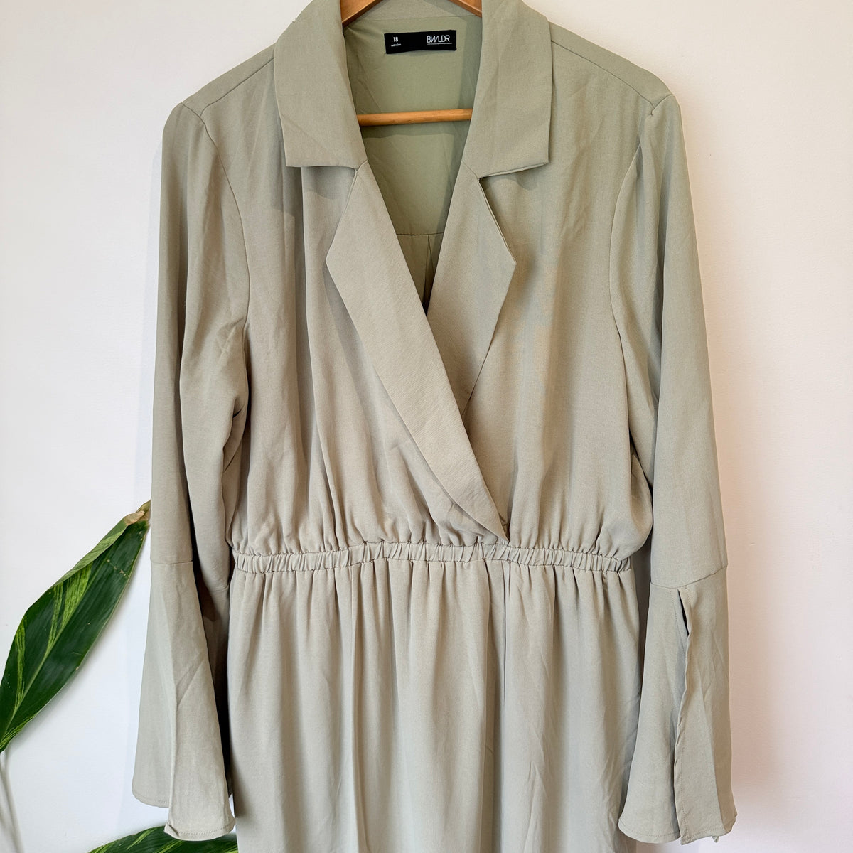 BNWDR Wrap Front Jumpsuit Beige Size 18