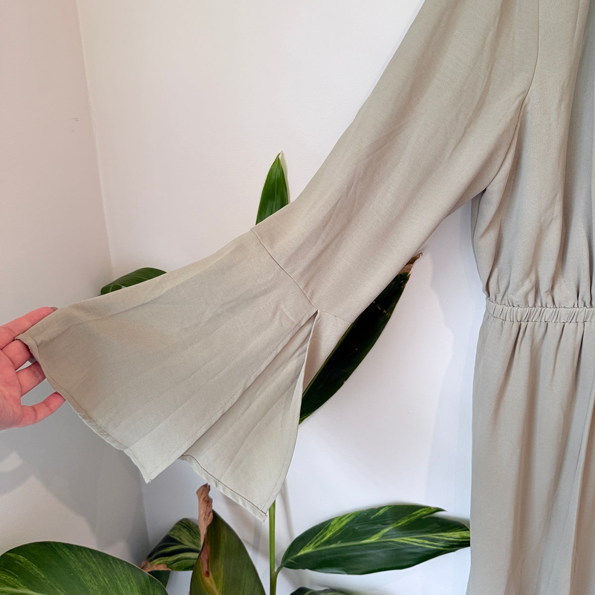 BNWDR Wrap Front Jumpsuit Beige Size 18