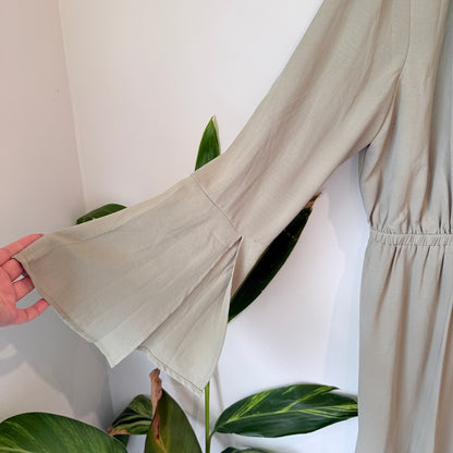 BNWDR Wrap Front Jumpsuit Beige Size 18
