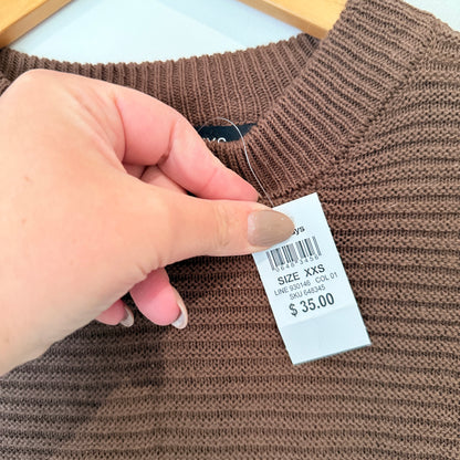 Jay Jays Colour Block Cotton Jumper Brown Size XXS