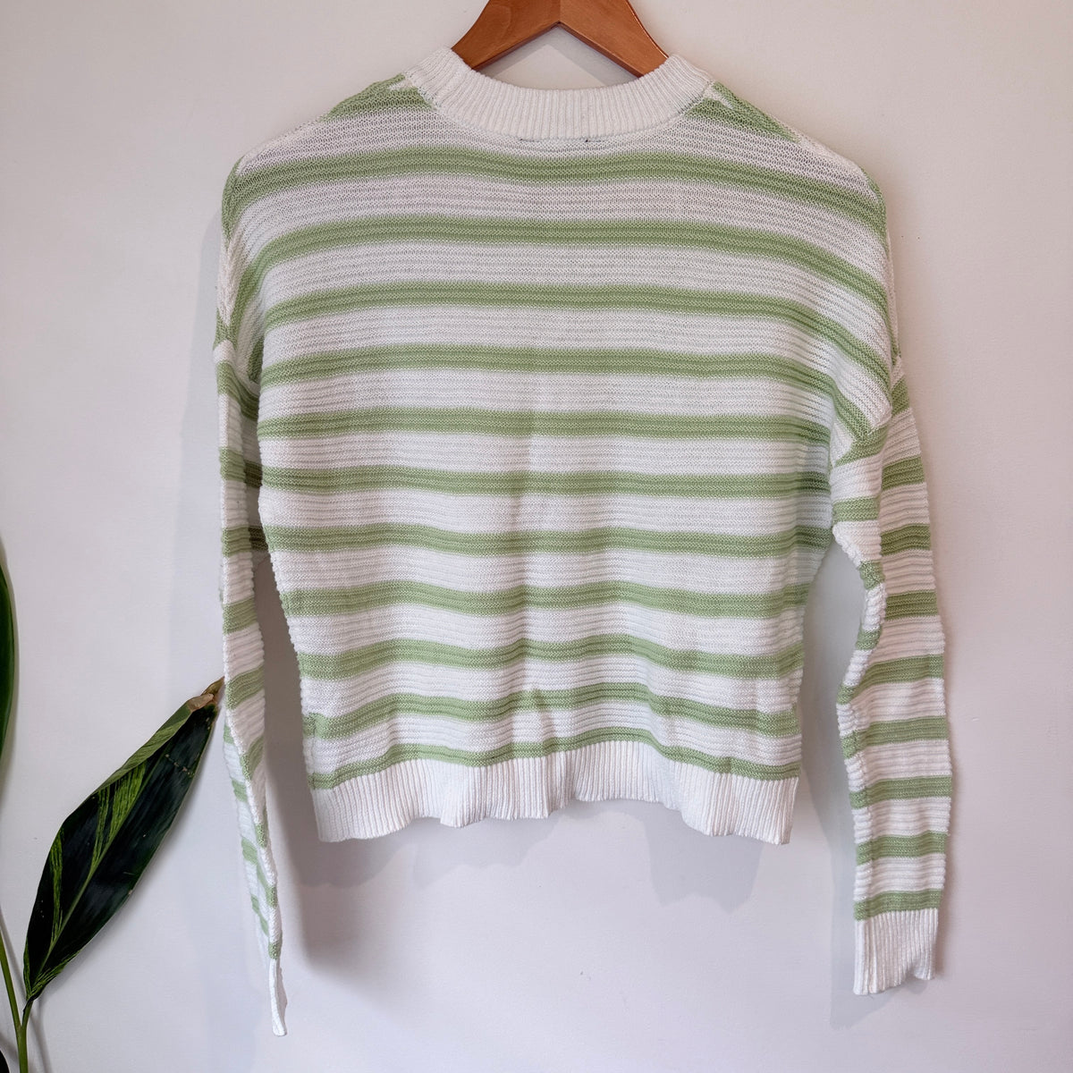 Jay Jays Striped Cotton Jumper White Green Size XXS