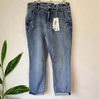 Just Jeans Amaze Slim Boyfriend Jeans Mid Blue Size 12