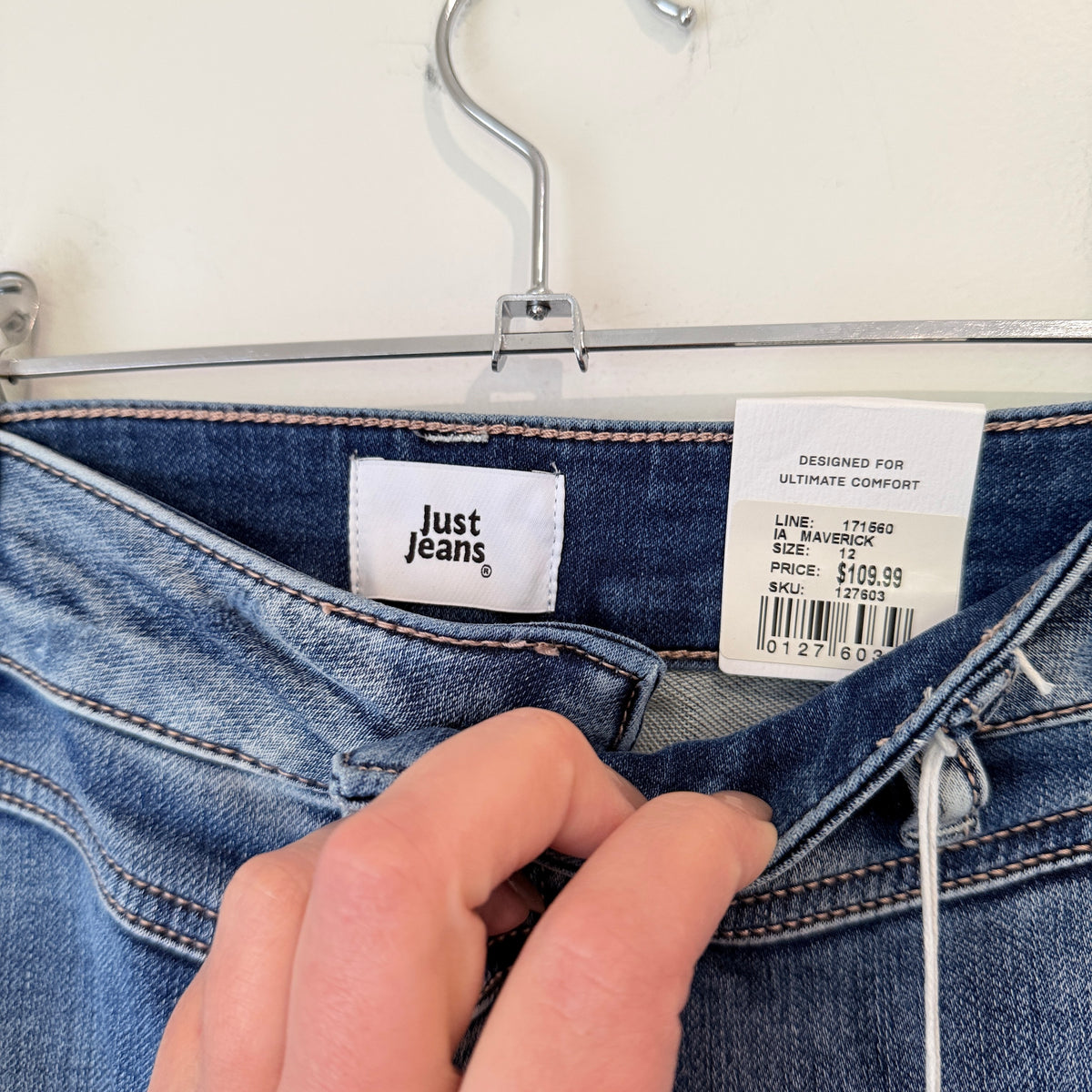 Just Jeans Amaze Slim Boyfriend Jeans Mid Blue Size 12