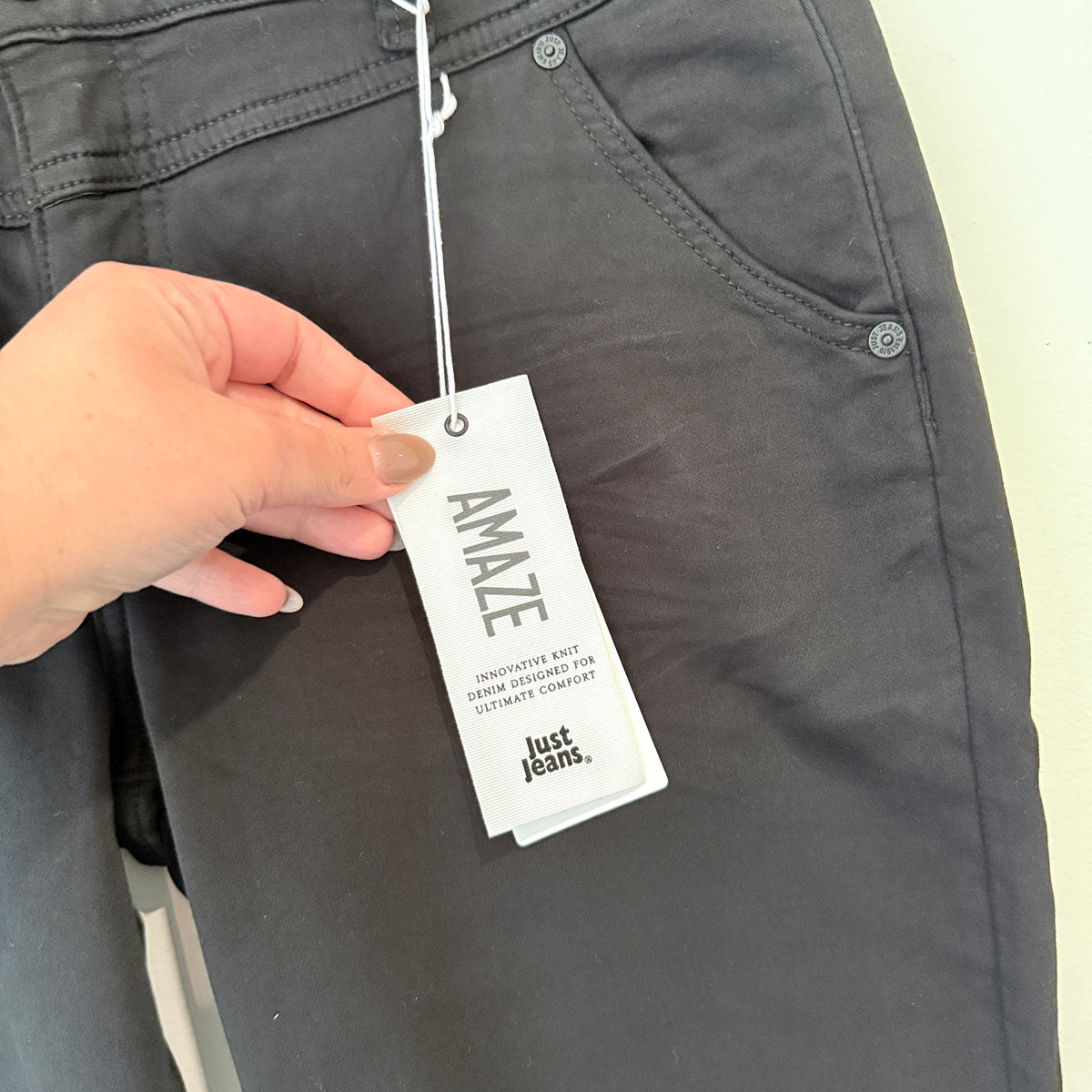 Just Jeans Amaze Slim Boyfriend Jeans Black Size 12