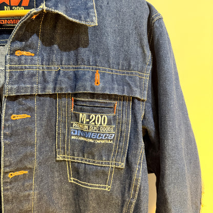 M-200 DNMecca Branded Denim Jacket Blue Size M