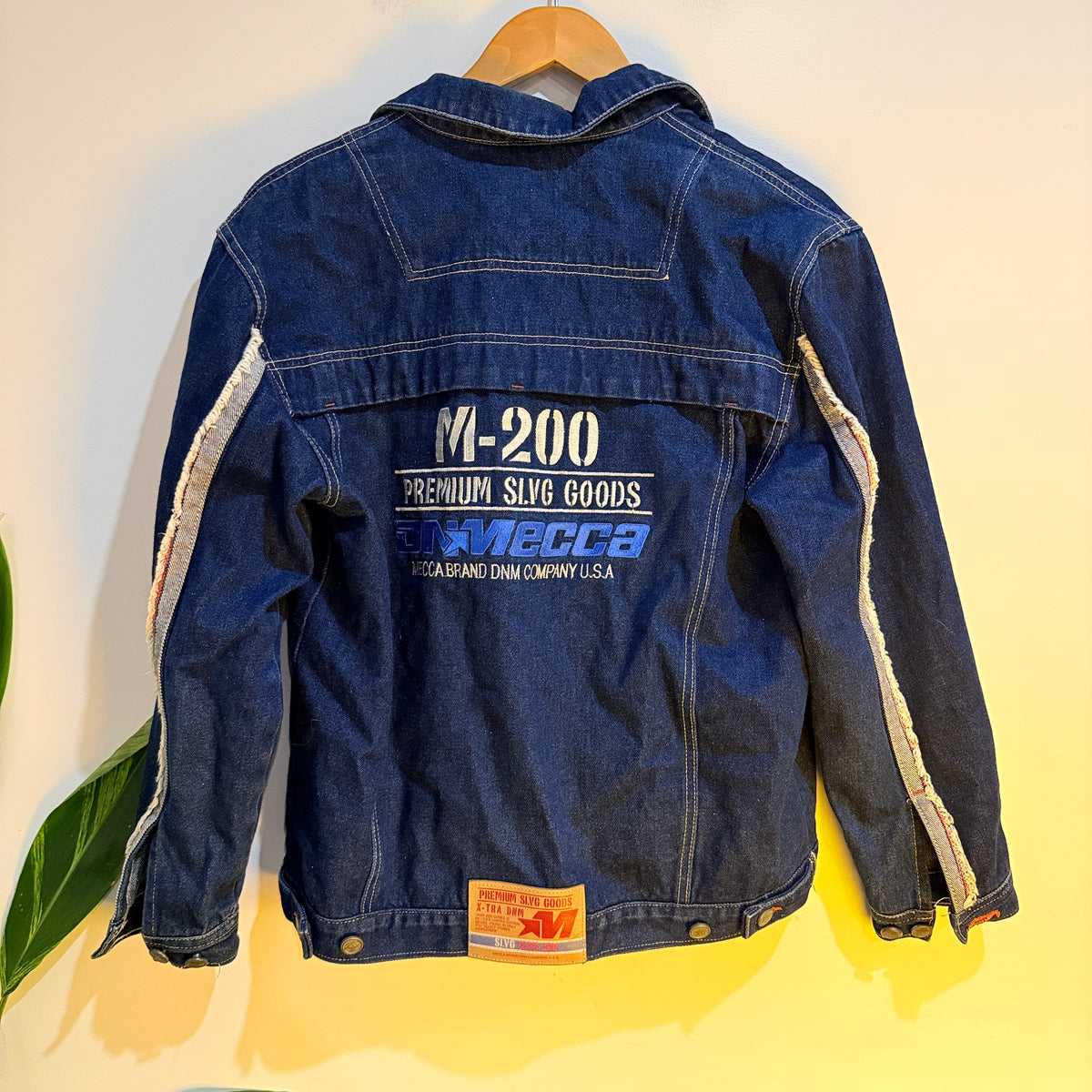 M-200 DNMecca Branded Denim Jacket Blue Size M