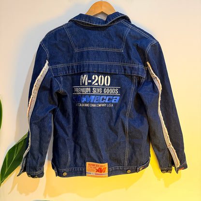 M-200 DNMecca Branded Denim Jacket Blue Size M