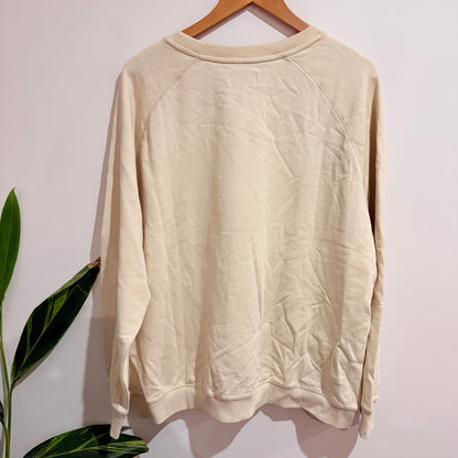 Stella + Gemma Lips Cotton Sweatshirt Cream Size 14