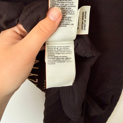 Superdry Black Shadow Stripe Logo Tee Size L