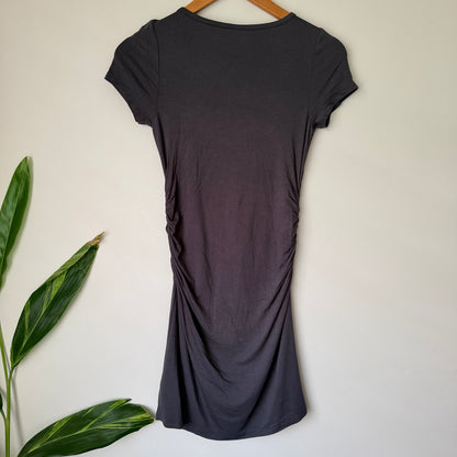YO Girls Charcoal Ruched Mini Dress Size 14