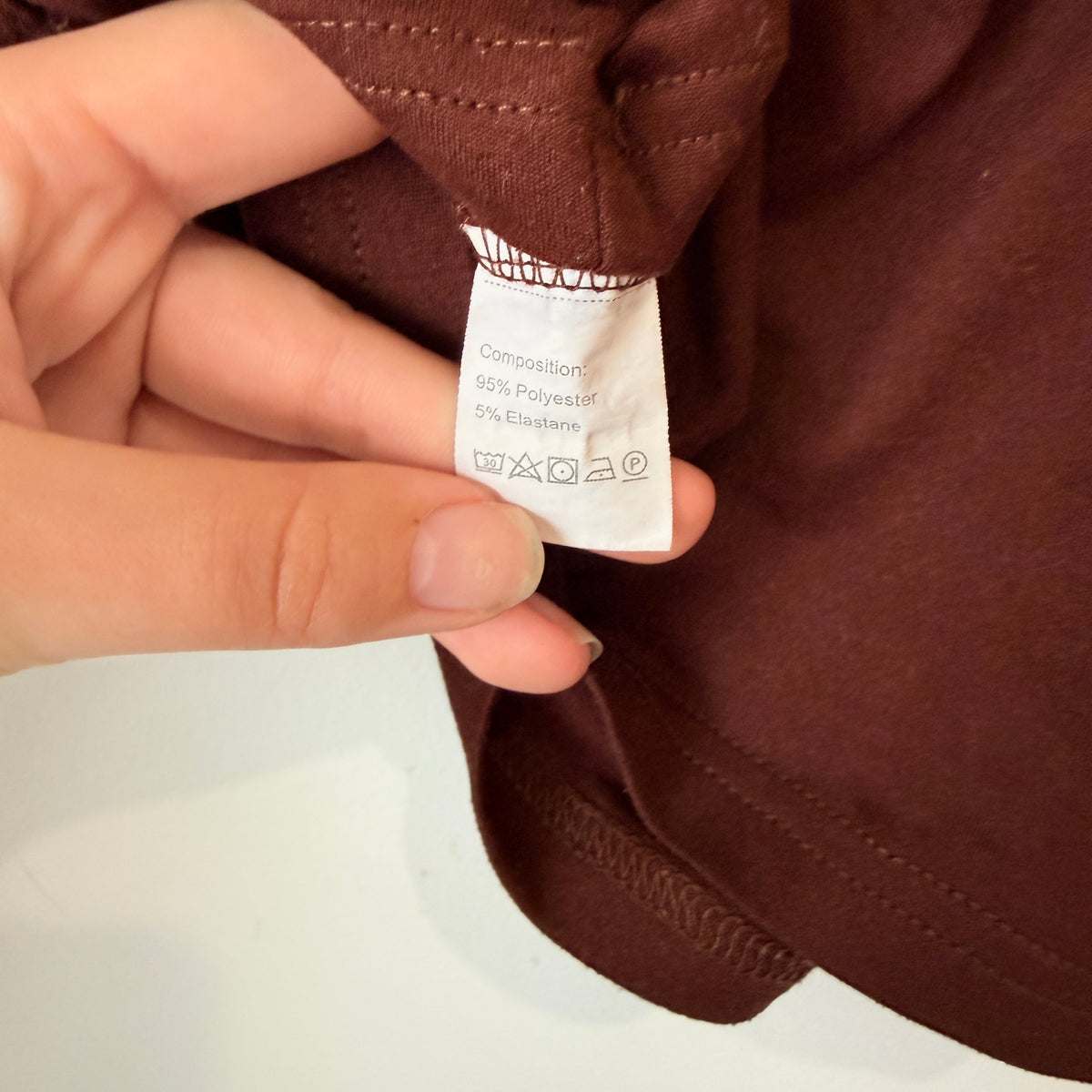 SHEIN Brown Ribbed Crop Tank Size XS