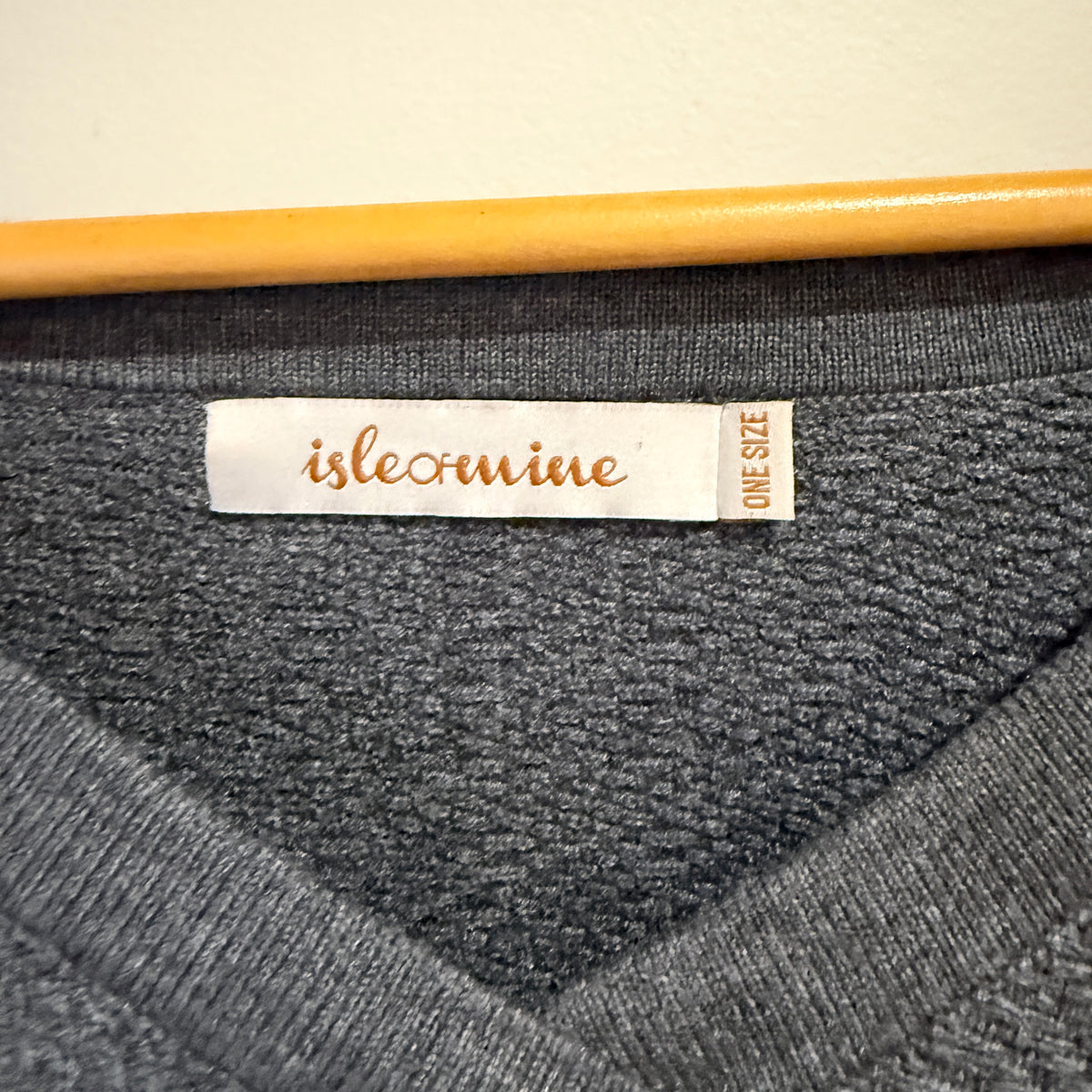 Isle of Mine Charcoal Knit Jumper One Size