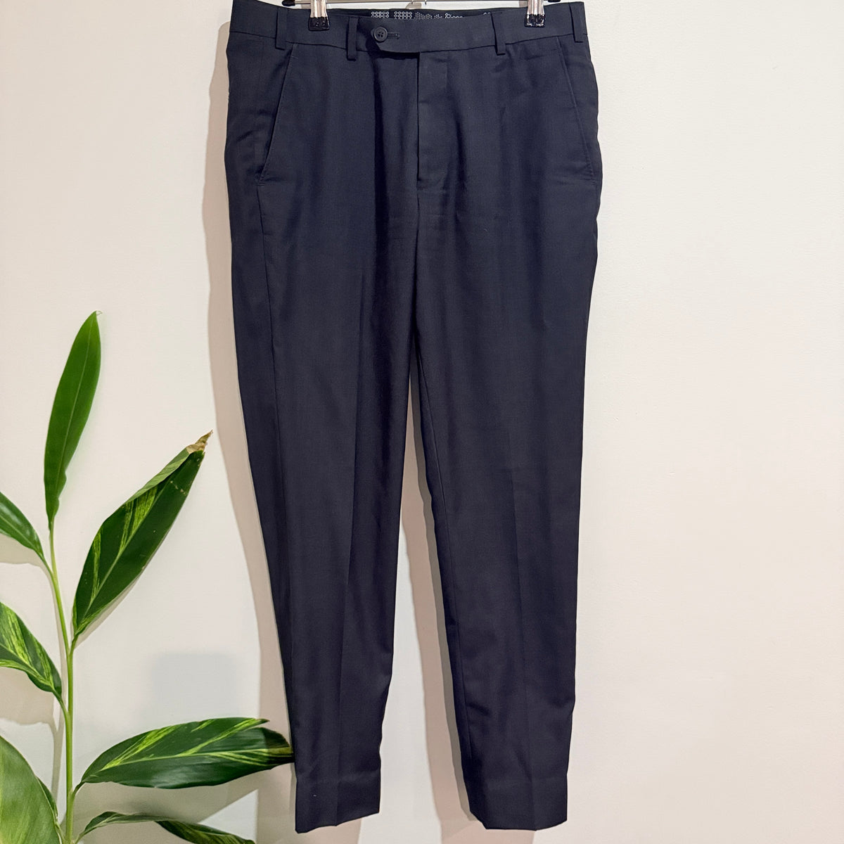Navy Tailored Trousers - 80cm waist