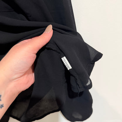 Tobi Black Sheer Blouse Size S