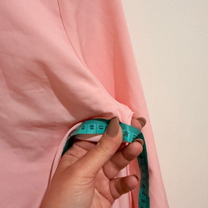 Pink Embroidered Collar Blouse - 50cm u/arm