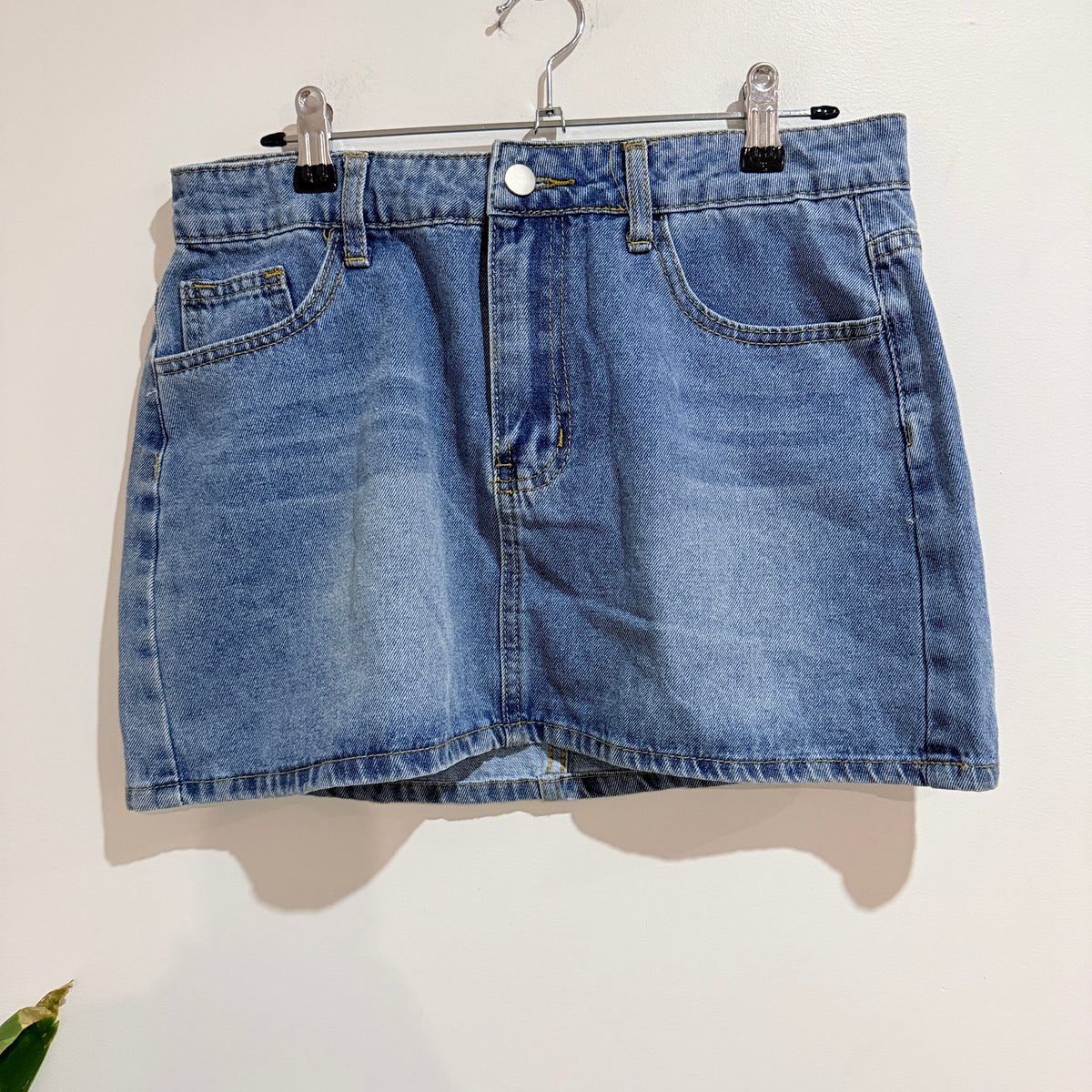 Blue Denim Mini Skirt Size M - 79cm waist