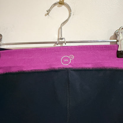 Puma Navy and Magenta Cropped Leggings Size M