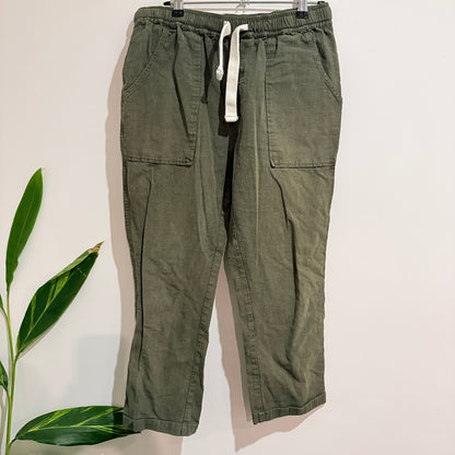 Just Another Fisherman Olive Drawstring Dinghy Pants Size M